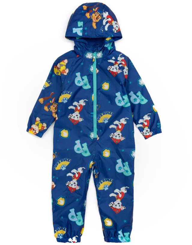 Paw Patrol Boys Blue Marshall Rubble & Chase Puddle Suit (2-7yrs)