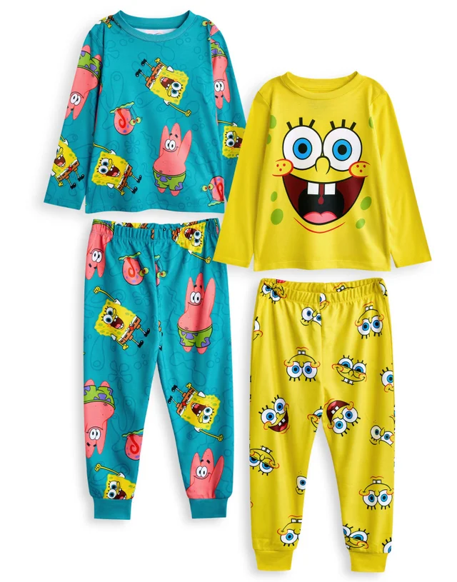SpongeBob SquarePants Kids Multicoloured Pack Of 2 Pyjama Set (3 - 14 Years)