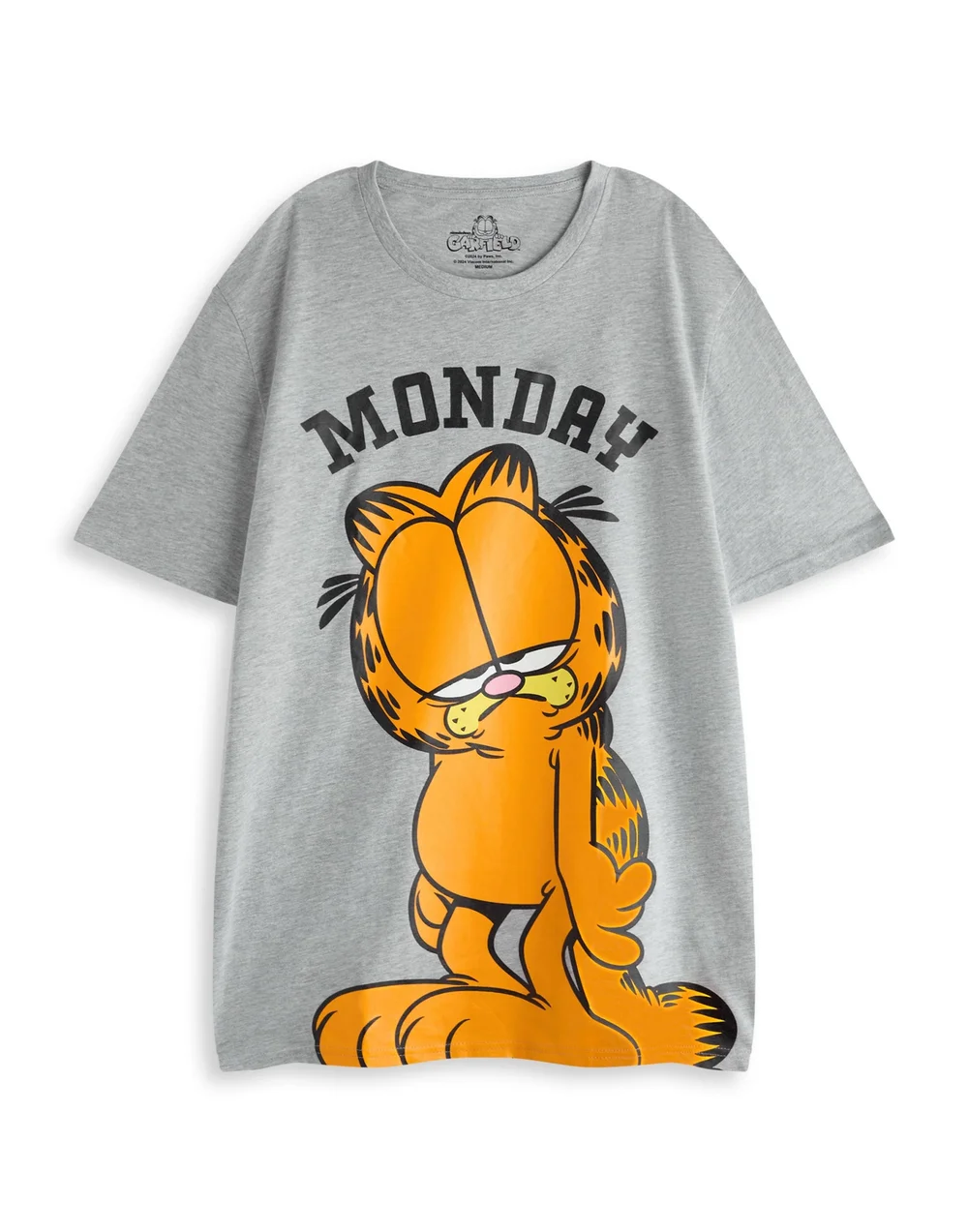 Vanilla Underground Garfield Adults Multi Character Grey PJs - Medium Image 3