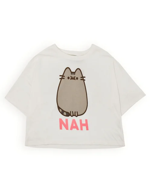 Pusheen Womens Cream Pusheen The Cat Pyjama Set - Medium Image 3