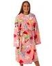 Vanilla Underground SpongeBob SquarePants Adults Hooded Pink Bathrobe - Medium Image 1