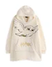 Vanilla Underground Harry Potter Adults Hedwig Blanket Beige Hoodie - One Size Image 3