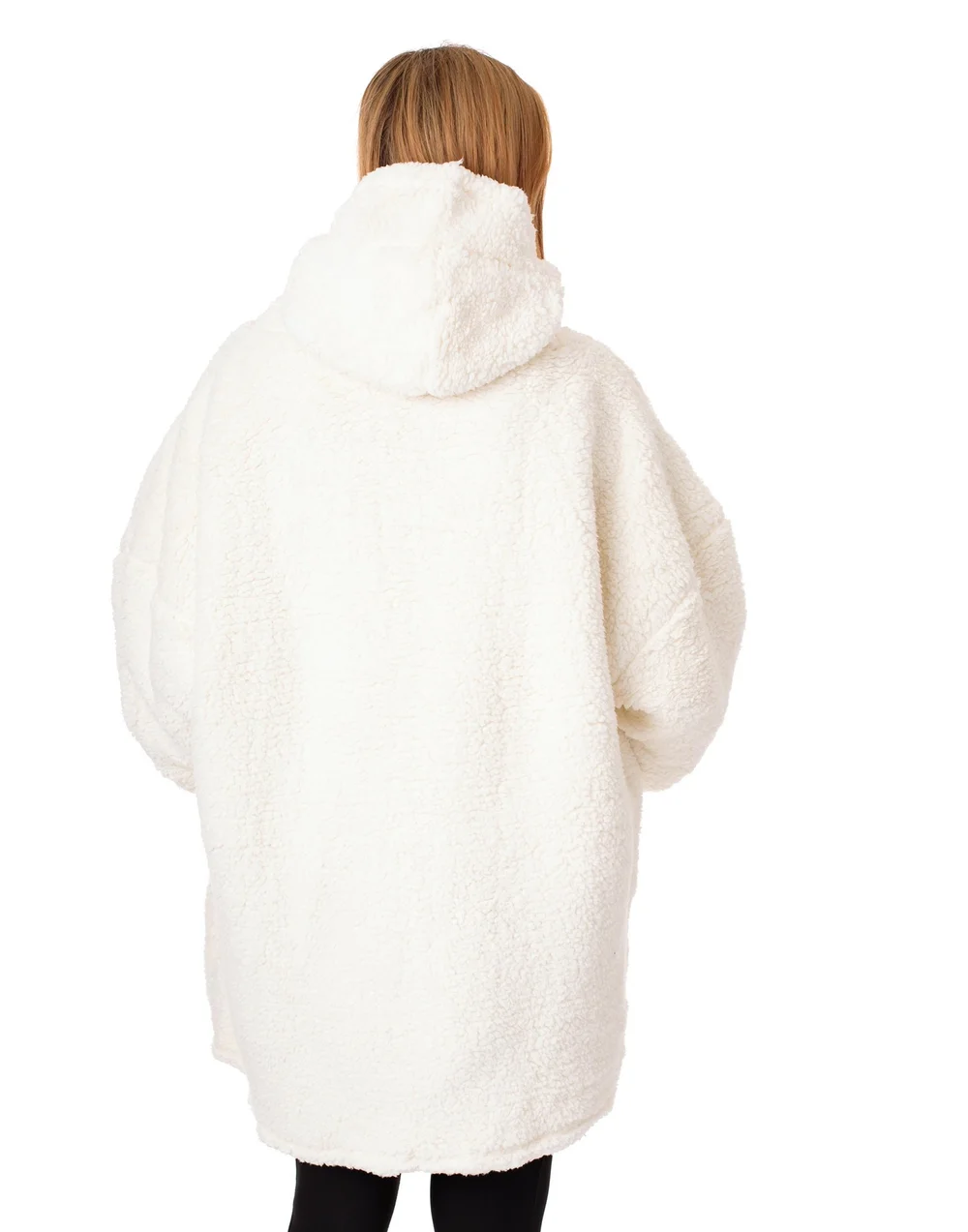 Vanilla Underground Harry Potter Adults Hedwig Blanket Beige Hoodie - One Size Image 2