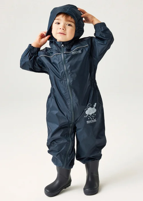 Regatta Ink Kids' Puddle IV Breathable All in 1 (6-72 months) - 12 - 18 months Image 3