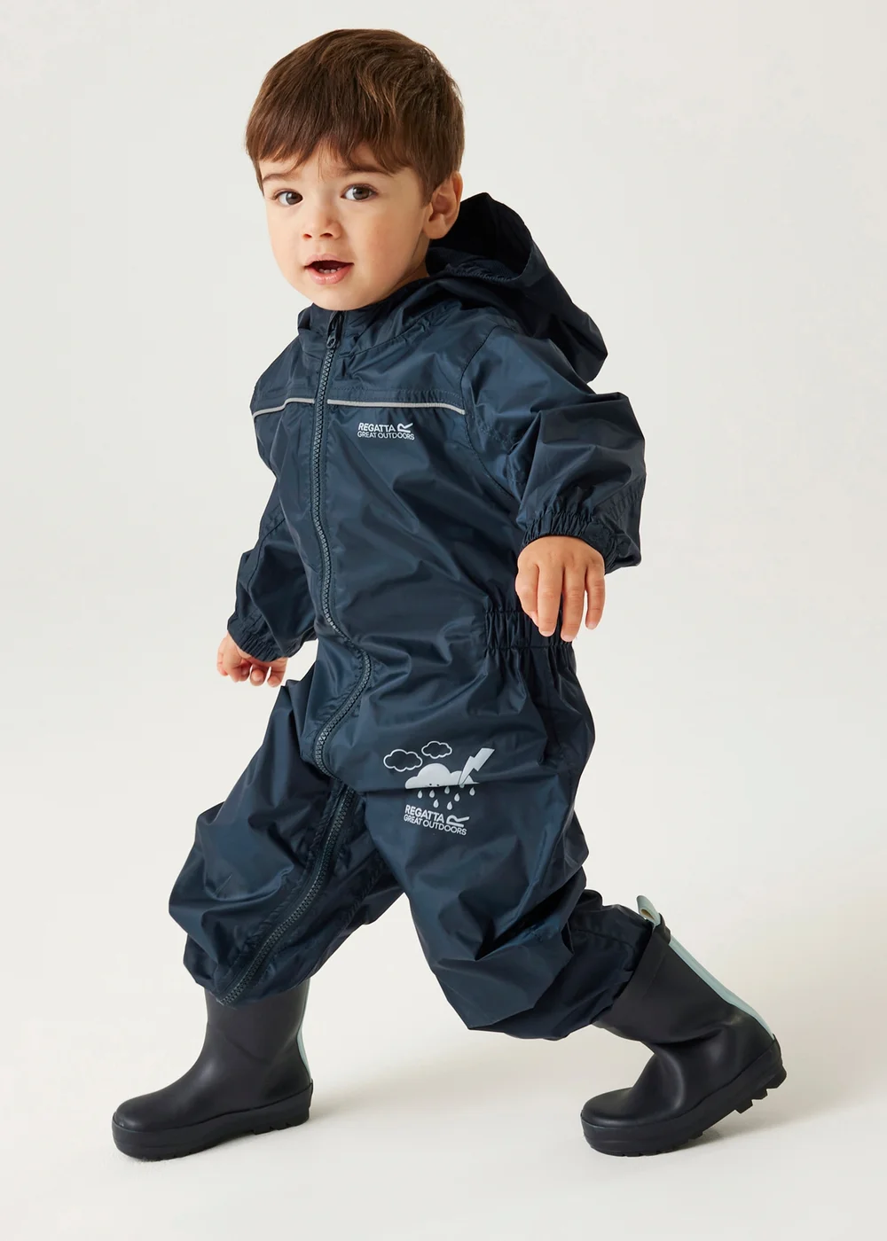 Regatta Ink Kids' Puddle IV Breathable All in 1 (6-72 months) - 12 - 18 months Image 1