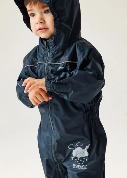 Regatta Ink Kids' Puddle IV Breathable All in 1 (6-72 months) - 12 - 18 months Image 4