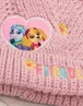 Vanilla Underground Paw Patrol Kids Beanie and Scarf Pink Set - One Size Image 4