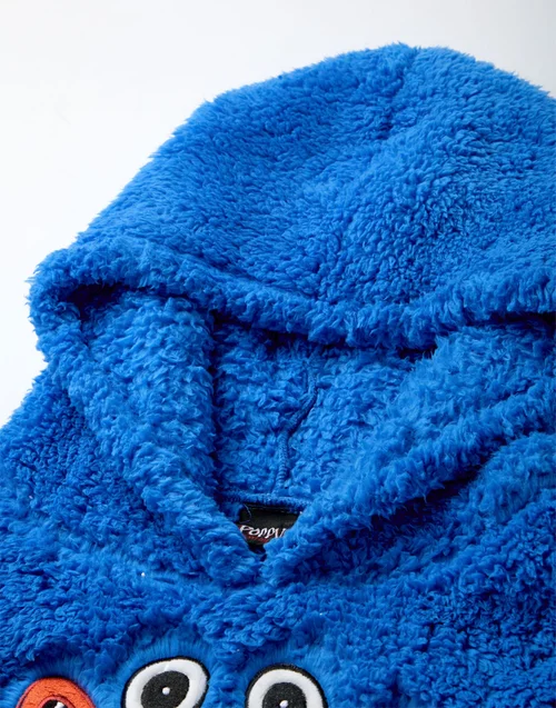 Vanilla Underground Poppy's Playtime Kids Character Embroidery Blanket Blue Hoodie - One Size Image 3