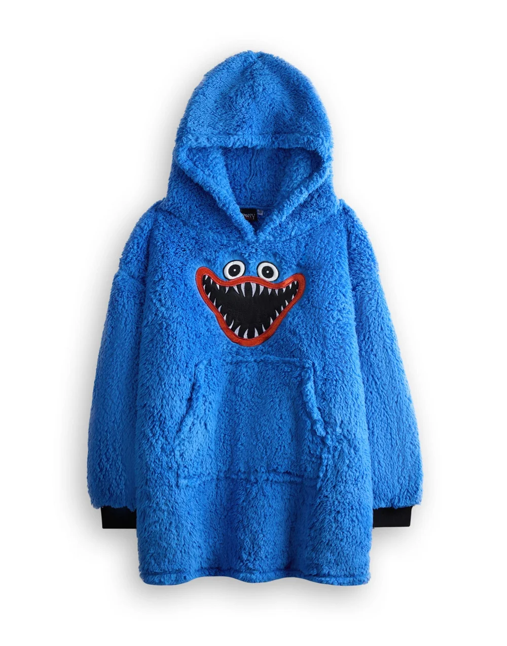 Vanilla Underground Poppy's Playtime Kids Character Embroidery Blanket Blue Hoodie - One Size Image 1