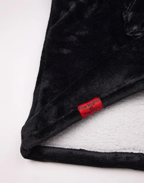 Vanilla Underground Five Nights At Freddy's Kids Character Blanket Black Hoodie - One Size Image 4