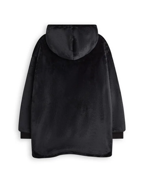 Vanilla Underground Five Nights At Freddy's Kids Character Blanket Black Hoodie - One Size Image 2