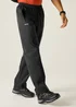 Regatta Kids Pack It Black Waterproof Breathable Isolite Overtrousers - XS Image 1