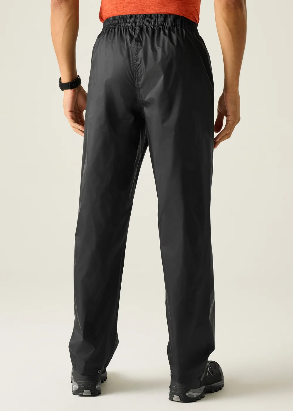 Regatta Kids Pack It Black Waterproof Breathable Isolite Overtrousers - XS Image 2