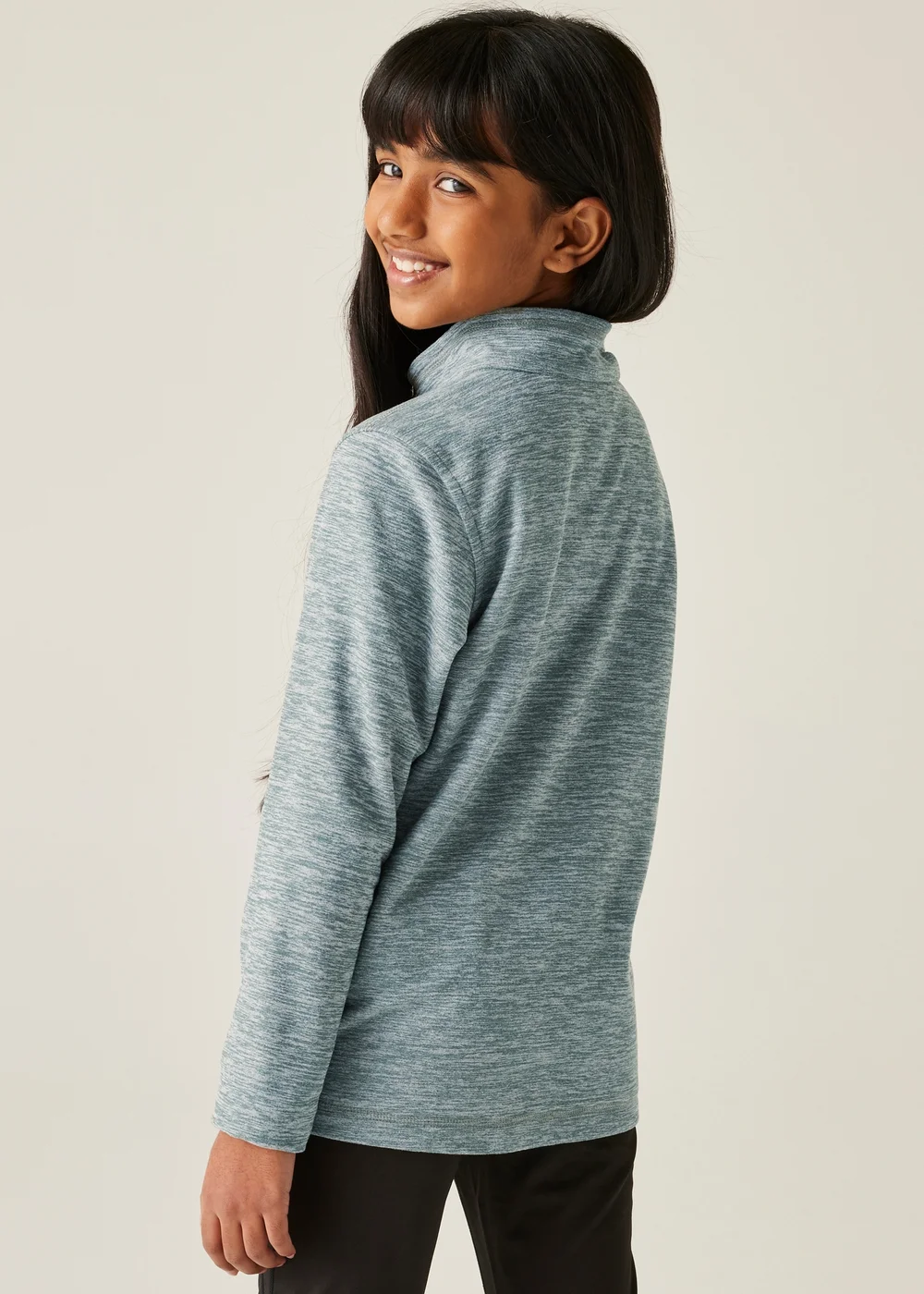 Regatta Forest Green Kids' Hot Shot Marl Durable Fleece (3-16yrs) - 097 Image 2