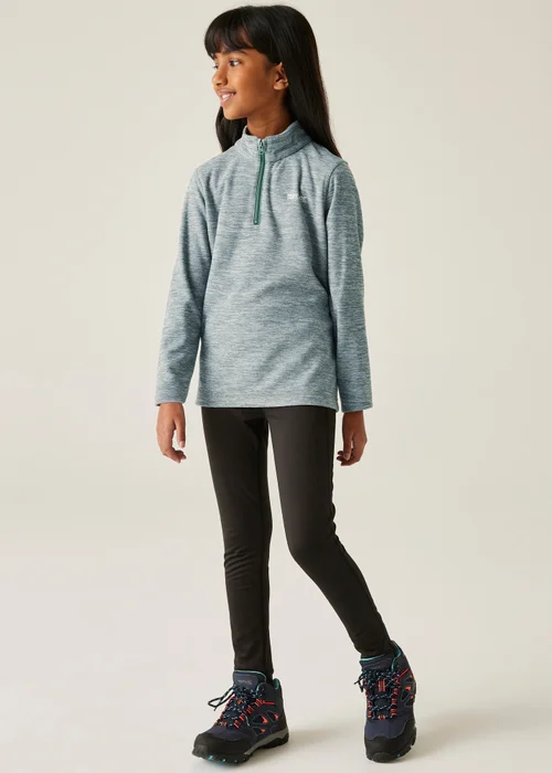 Regatta Forest Green Kids' Hot Shot Marl Durable Fleece (3-16yrs) - 097 Image 3
