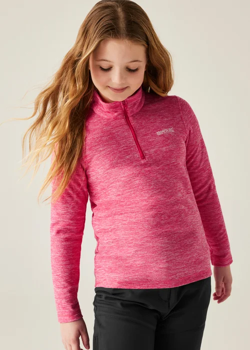 Regatta Candy Pink Kids' Hot Shot Marl Durable Fleece (3-16yrs) - Age 15-16 Years Image 4