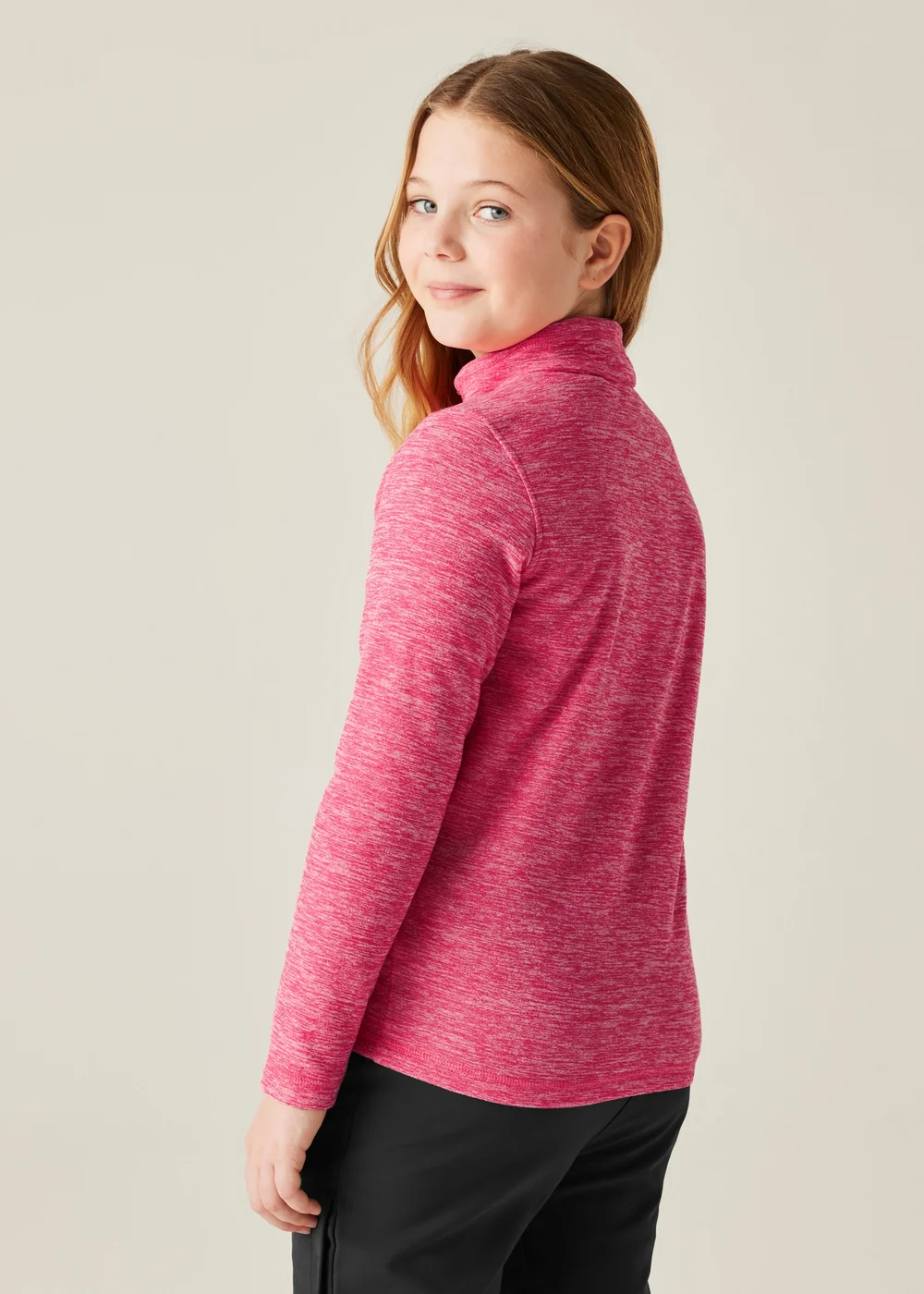 Regatta Candy Pink Kids' Hot Shot Marl Durable Fleece (3-16yrs) - Age 15-16 Years Image 2