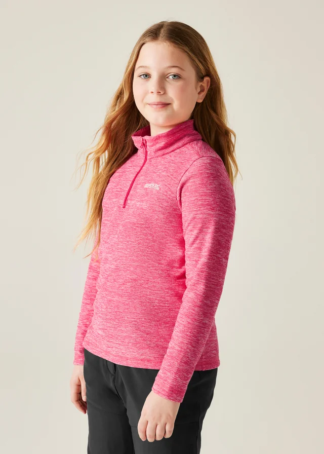 Regatta Candy Pink Kids' Hot Shot Marl Durable Fleece (3-16yrs)