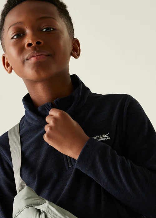 Regatta Ink Kids' Hot Shot Marl Durable Fleece (3-16yrs) - Age 3-4 Years Image 4