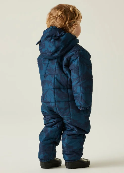 Dare2B Midnight Blue Kids' Bambino II Showerproof Waterproof Insulated Snowsuit (0-72 months) - 0-6 Months Image 2
