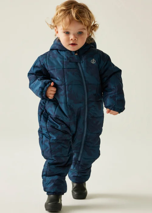 Dare2B Midnight Blue Kids' Bambino II Showerproof Waterproof Insulated Snowsuit (0-72 months) - 0-6 Months Image 1