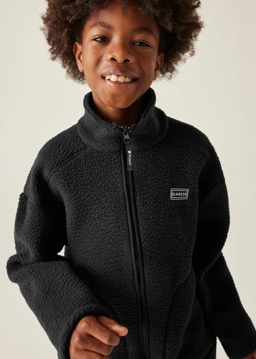 Dare2B Black Kids' Zesty II Stretch Fleece (3-16yrs) - Age 3-4 Years Image 4