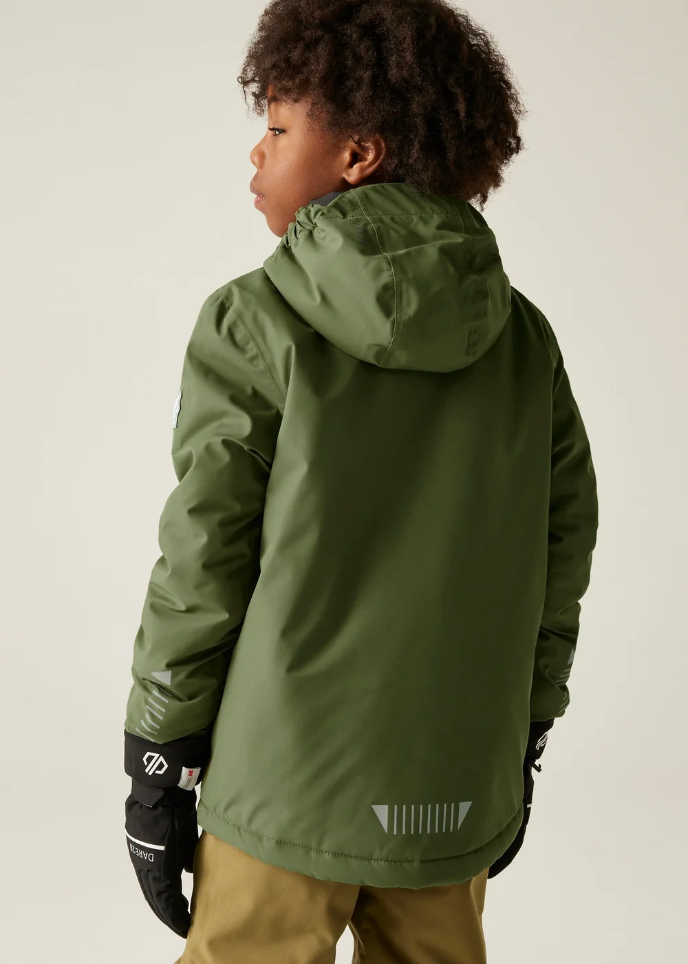 Dare2B Soft Green Kids' Impose V Waterproof Insulated Jacket (3-16yrs) - Age 7-8 Years Image 2