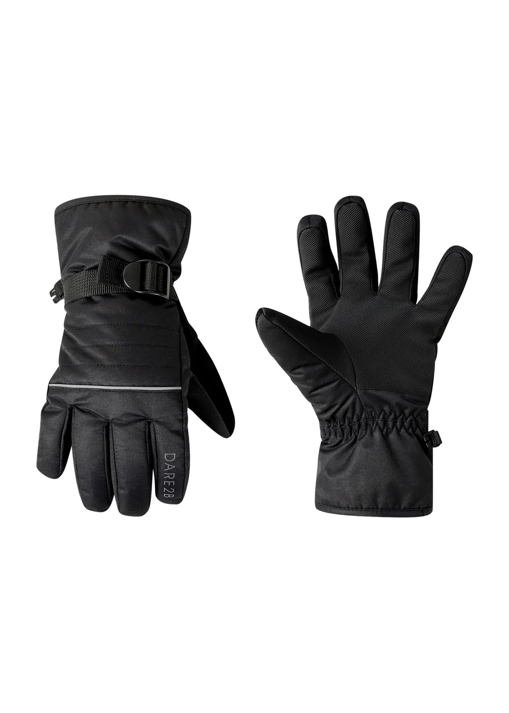 Dare2B Black Kids' Glacier Waterproof Gloves (4-13yrs) - Age 4-5 Years Image 1