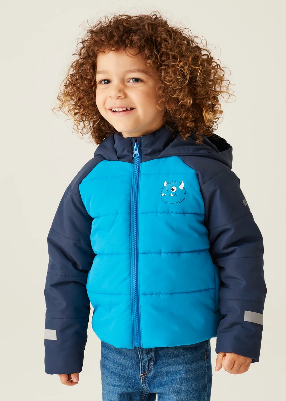 Regatta Marine Kids' Animal Baffle Reflective Jacket (6-72 months) - 6 - 12 months Image 1