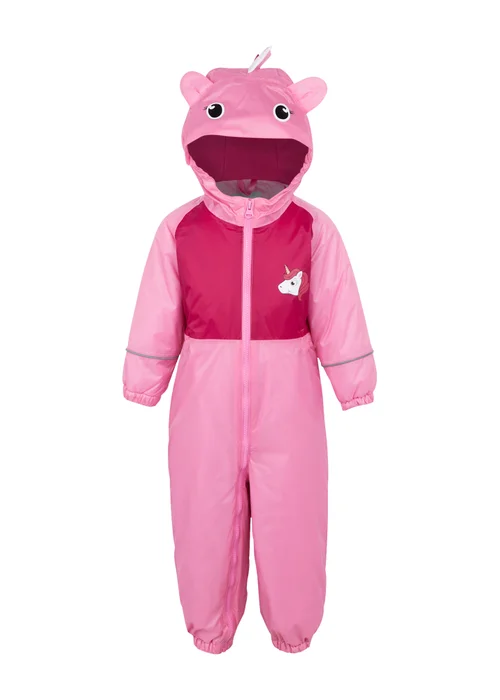 Regatta Pink Multi Kids' Mudplay III Breathable All in 1 (6-72 months) - 36 - 48 months Image 2
