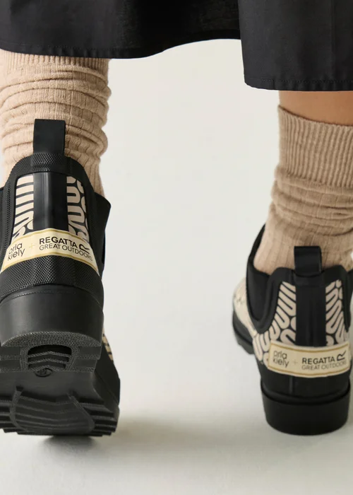 Regatta Black/ Off White Orla Welly Mid Wellies - Size 8 Image 3