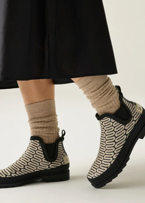 Regatta Black/ Off White Orla Welly Mid Wellies - Size 8 Image 1