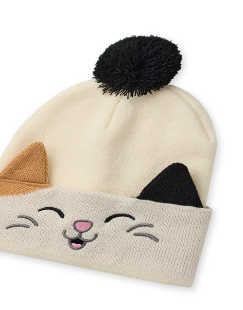 Squishmallows Girls Beige Cam The Cat Beanie & Gloves Set - One Size Image 4
