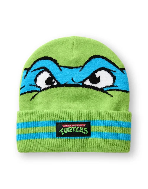 Teenage Mutant Ninja Turtles Boys Green Beanie & Gloves Set (One Size) - One Size Image 3