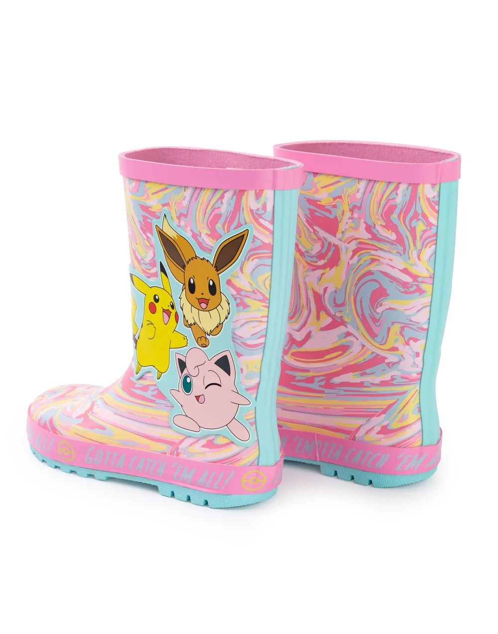 Pokemon Girls Multi Character Wellington Boots Without Handles (10 Younger - 3 Older) - 11 Infants Image 2