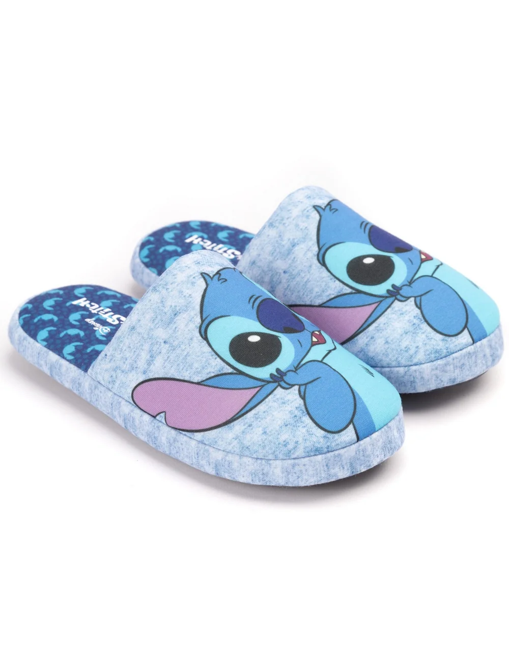 Disney Blue Lilo & Stitch Mule Slippers - Size 5-6 Image 2
