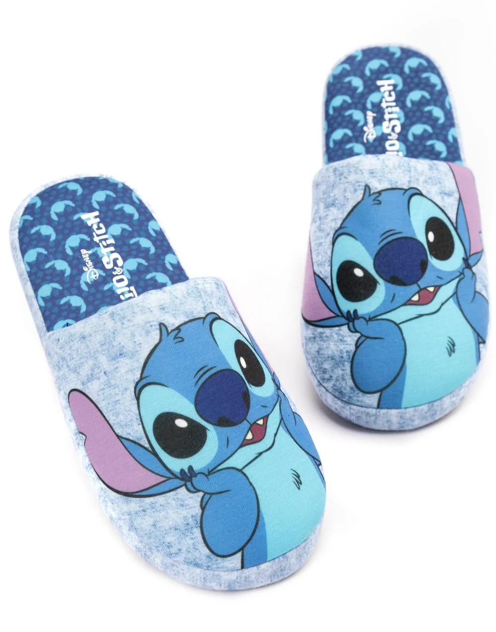 Disney Blue Lilo & Stitch Mule Slippers - Size 5-6 Image 1