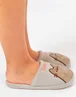 Vanilla Underground Pusheen Adults Pusheen & Nah Embroidered Graphic Mule Grey Slippers - Size 7-8 Image 4