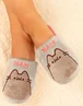 Vanilla Underground Pusheen Adults Pusheen & Nah Embroidered Graphic Mule Grey Slippers - Size 7-8 Image 2