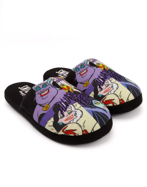 Disney Black Disney Villains Mule Slippers - Size 3-4 Image 4