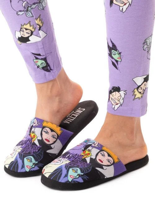 Disney Black Disney Villains Mule Slippers - Size 3-4 Image 3