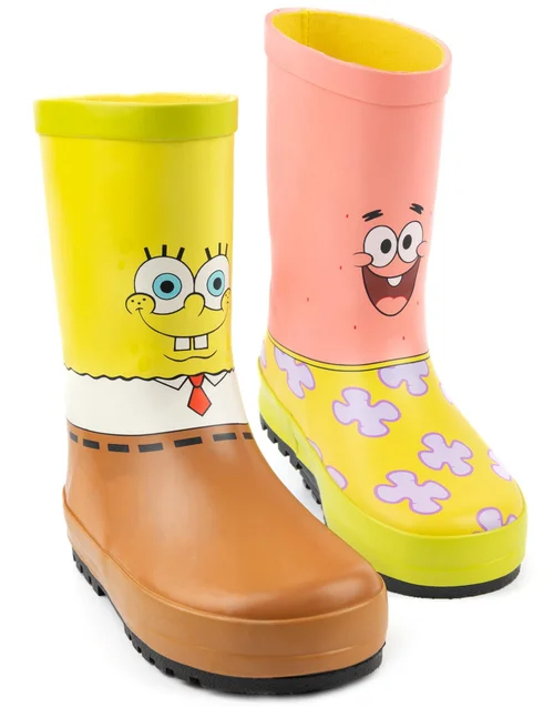 SpongeBob SquarePants Kids Spongebob Squarepants, Patrick Wellies (10 Younger - 4 Older) - Size 2 Infants Footwear Image 1