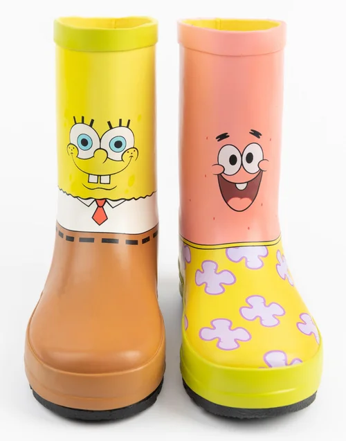 SpongeBob SquarePants Kids Spongebob Squarepants, Patrick Wellies (10 Younger - 4 Older) - Size 2 Infants Footwear Image 3