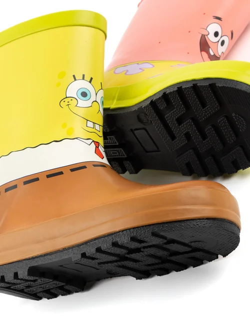 SpongeBob SquarePants Kids Spongebob Squarepants, Patrick Wellies (10 Younger - 4 Older) - Size 2 Infants Footwear Image 4
