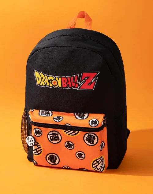 Dragon Ball Z Kids Blue Front Printed Backpack - One Size Image 2