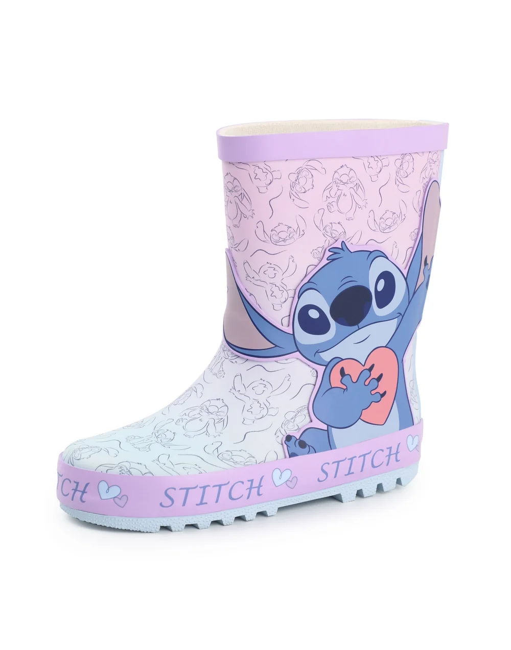 Vanilla Underground Disney Lilo & Stitch Kids Character Wellies - Size 1 Infants Footwear Image 1