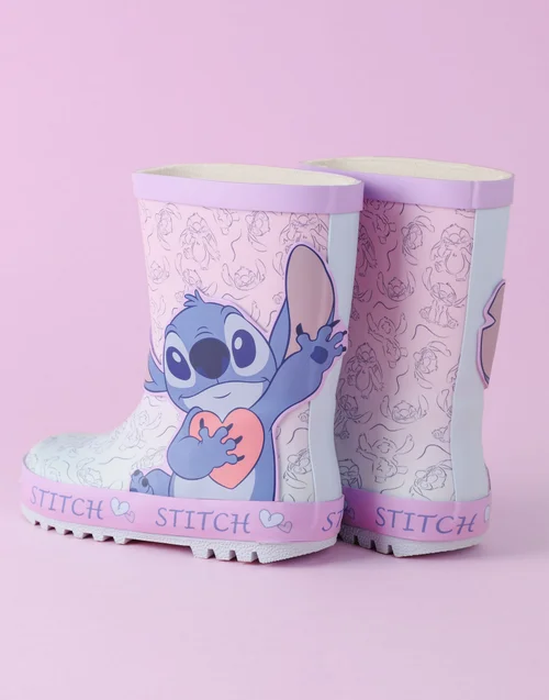 Vanilla Underground Disney Lilo & Stitch Kids Character Wellies - Size 1 Infants Footwear Image 3