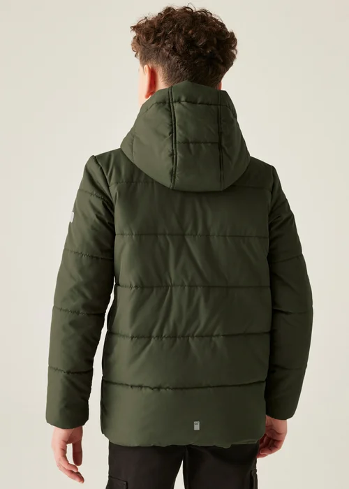 Regatta Forest Green Kids' Halkner Reflective Jacket (3-16yrs) - Age 3-4 Years Image 2