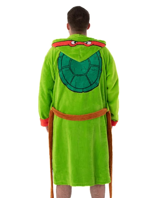 Teenage Mutant Ninja Turtles Green Hooded Bathrobe - Large Image 2