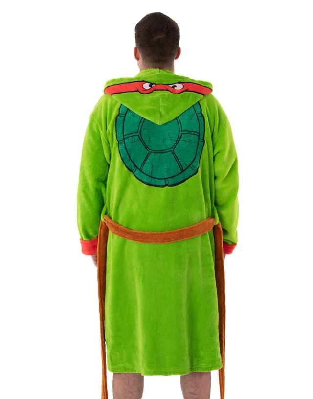 Teenage Mutant Ninja Turtles Green Hooded Bathrobe